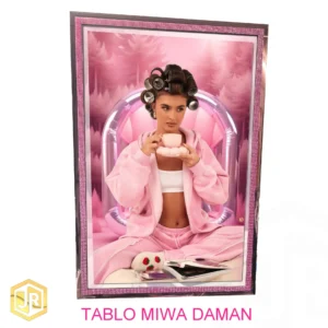 Pink Rhinestone Miror Led Light Poster